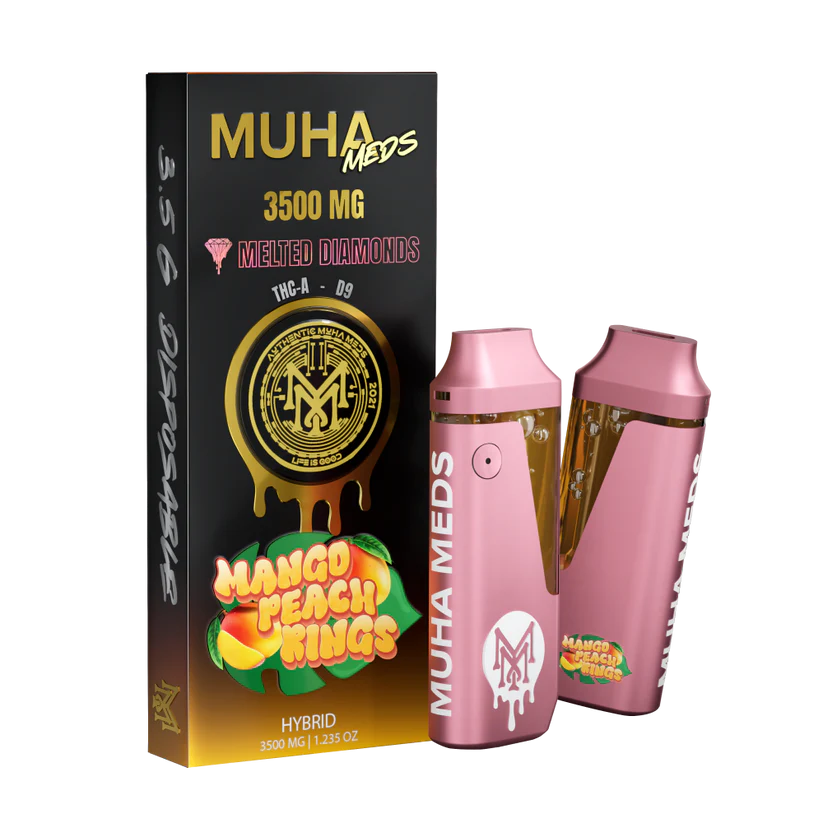 Muha Meds - Mango peach rings 3500MG