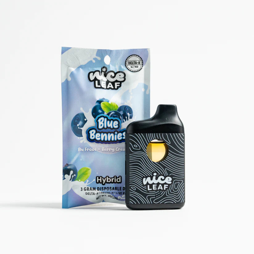 NICE LEAF – Blue Bennies (Blu Froot x Berry Cream) – 3G Disposable