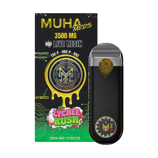 Muha Meds Lychee Kush – Hybrid 3500mg live resin