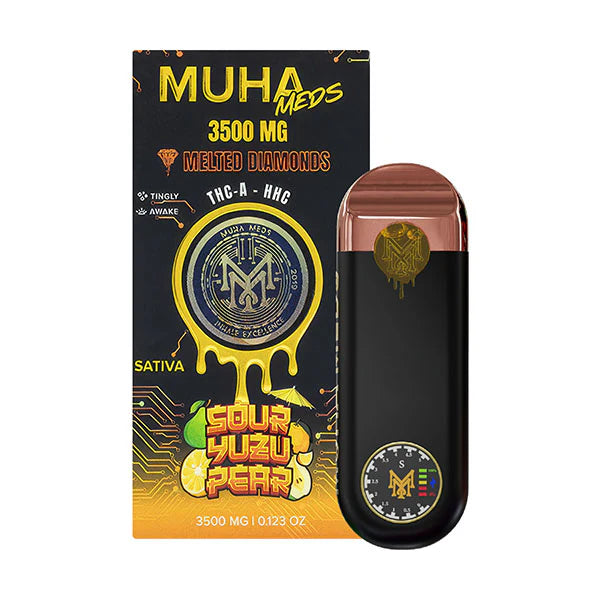Muha Meds Sour Yuzu Pear - 3500MG Melted Diamonds