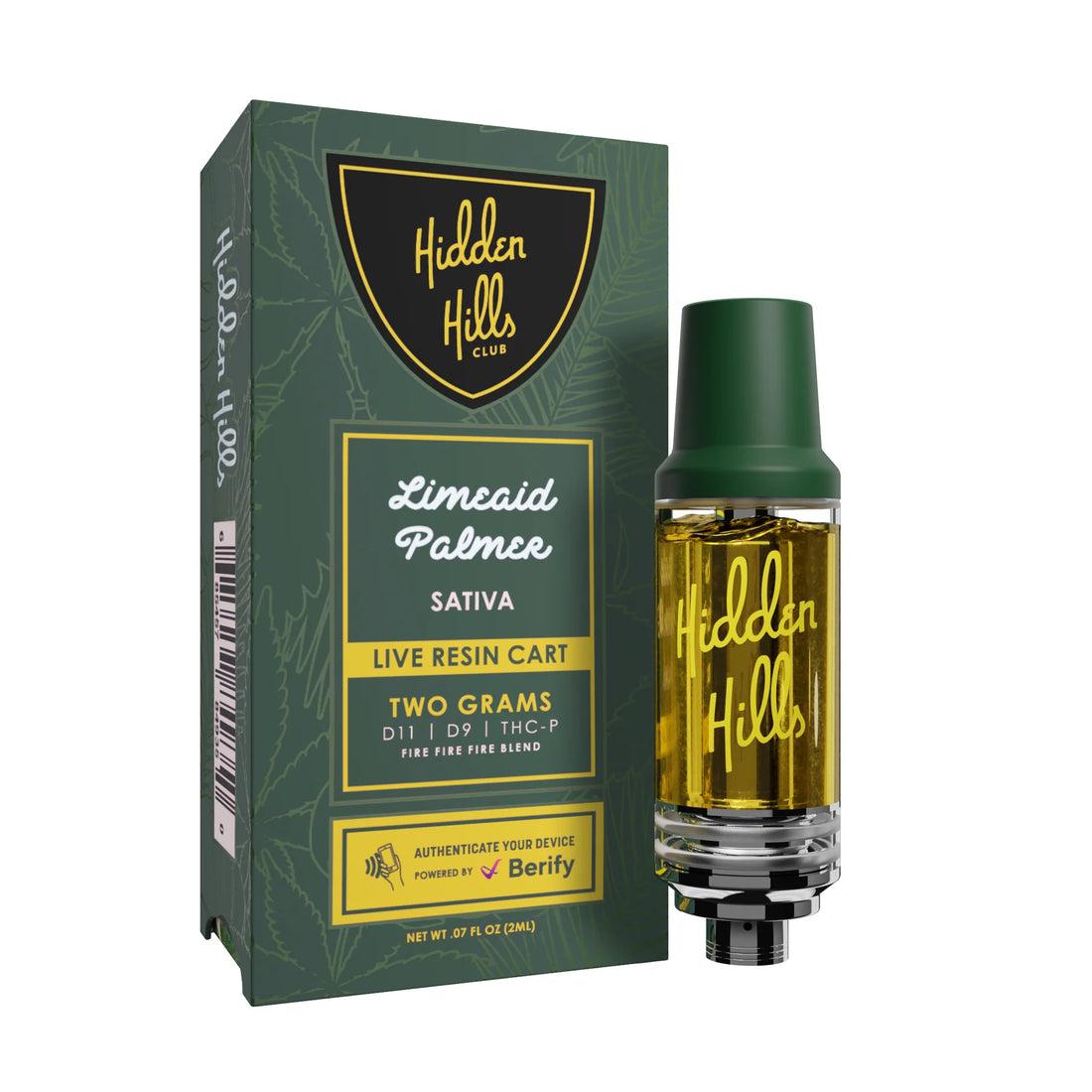 Hidden Hills Club – Limeaid Palmer Live Resin Cart (2g)