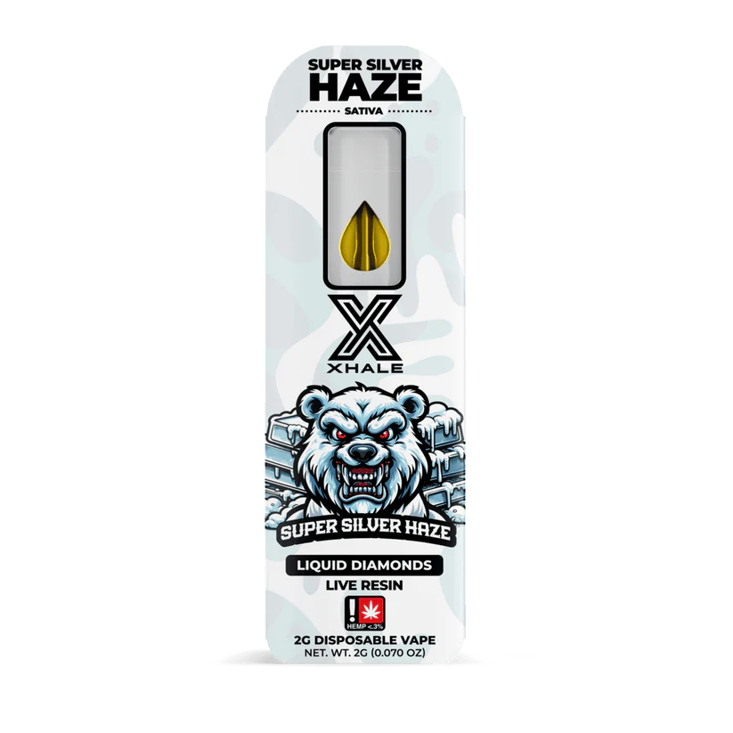 XHALE – Super Silver Haze | Liquid Diamonds + Live Resin | 2G Sativa