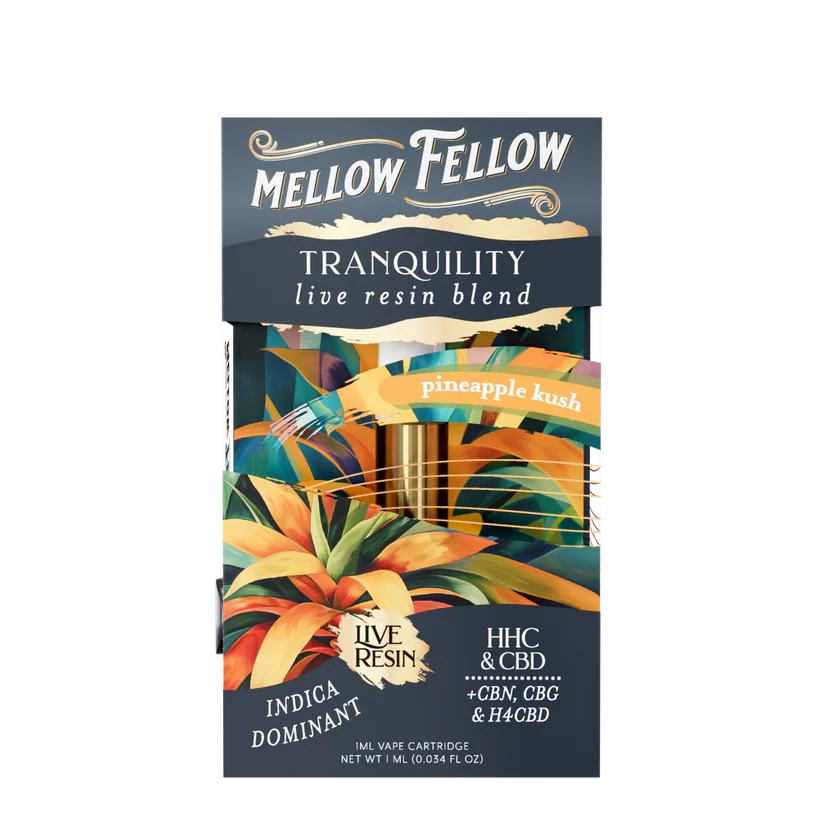 Mellow Fellow – Tranquility (Pineapple Kush) Live Resin Blend | 1ML]