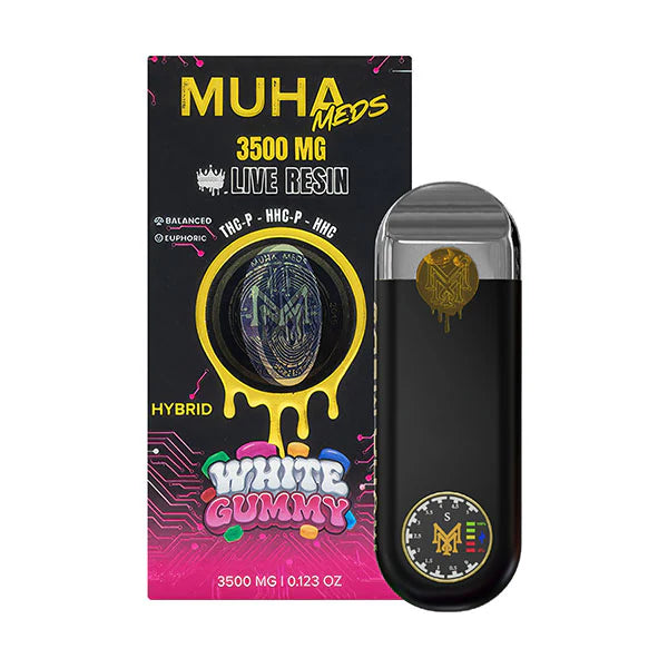 Muha Meds White Gummy – Hybrid 3500mg live resin
