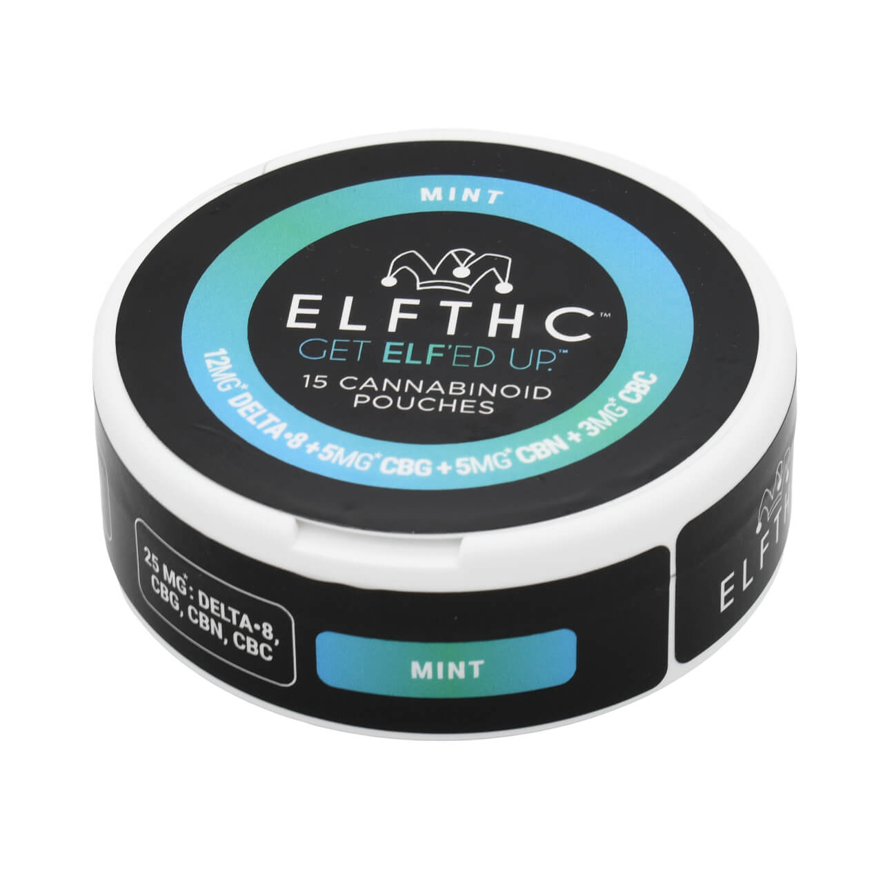 ELFTHC pouches 12.5mg CBD + delta 8 12.5mg