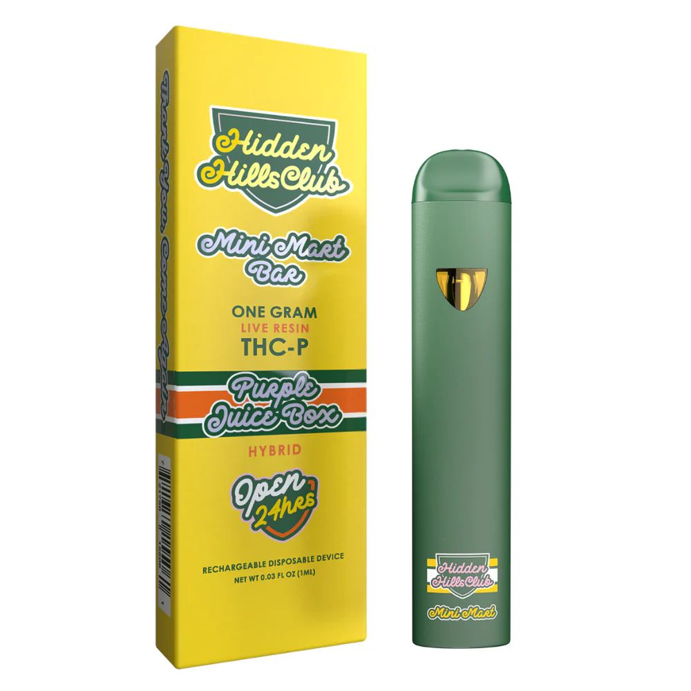 Hidden Hills Mini Mart Bar – Purple Juice Box [1g | THC-P Live Resin | Hybrid]