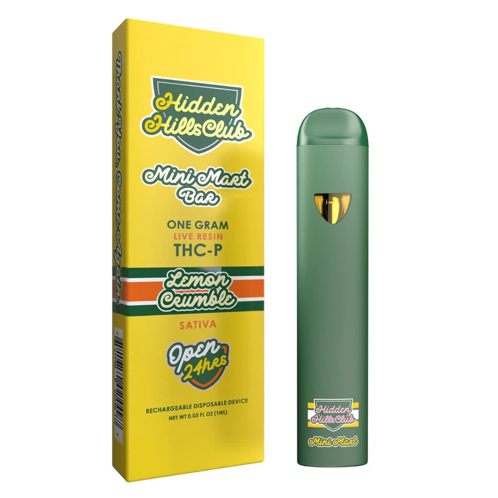 Hidden Hills Mini Mart Bar – Lemon Crumble [1g | THC-P Live Resin | Sativa]