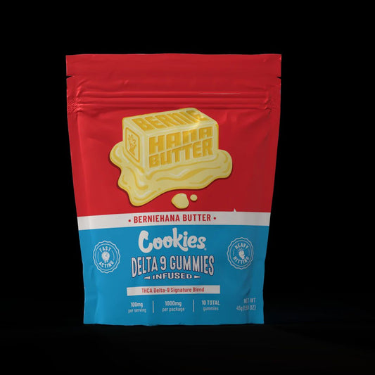 Cookies – Delta-9 Gummies (BernieHana Butter) [1000mg | 10ct | THC Blend]