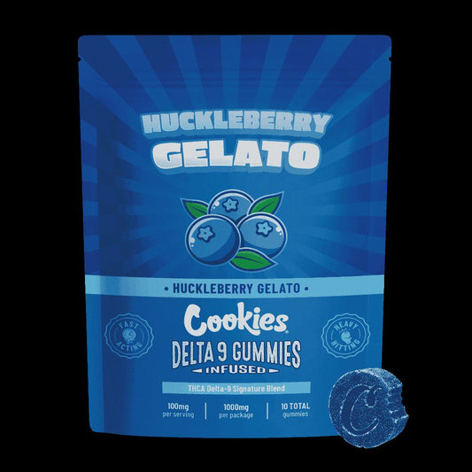 Cookies – Delta 9 Gummies “Huckleberry Gelato” [1000mg / 10 gummies]