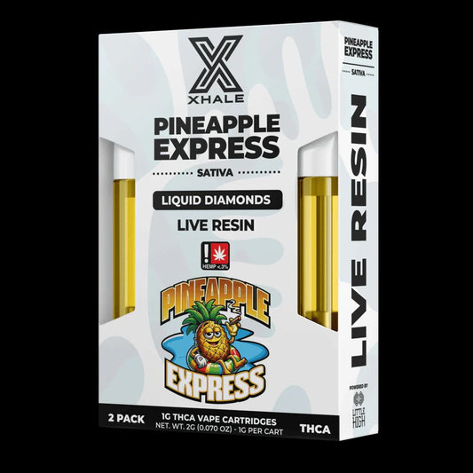 XHALE – Pineapple Express [2 Pack | THCA Liquid Diamonds | Live Resin | Sativa]