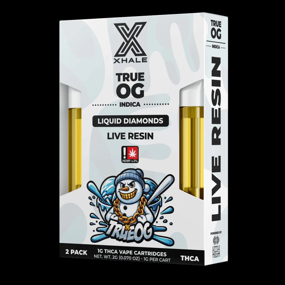 XHALE – True OG [2 Pack | THCA Liquid Diamonds | Live Resin | Indica]