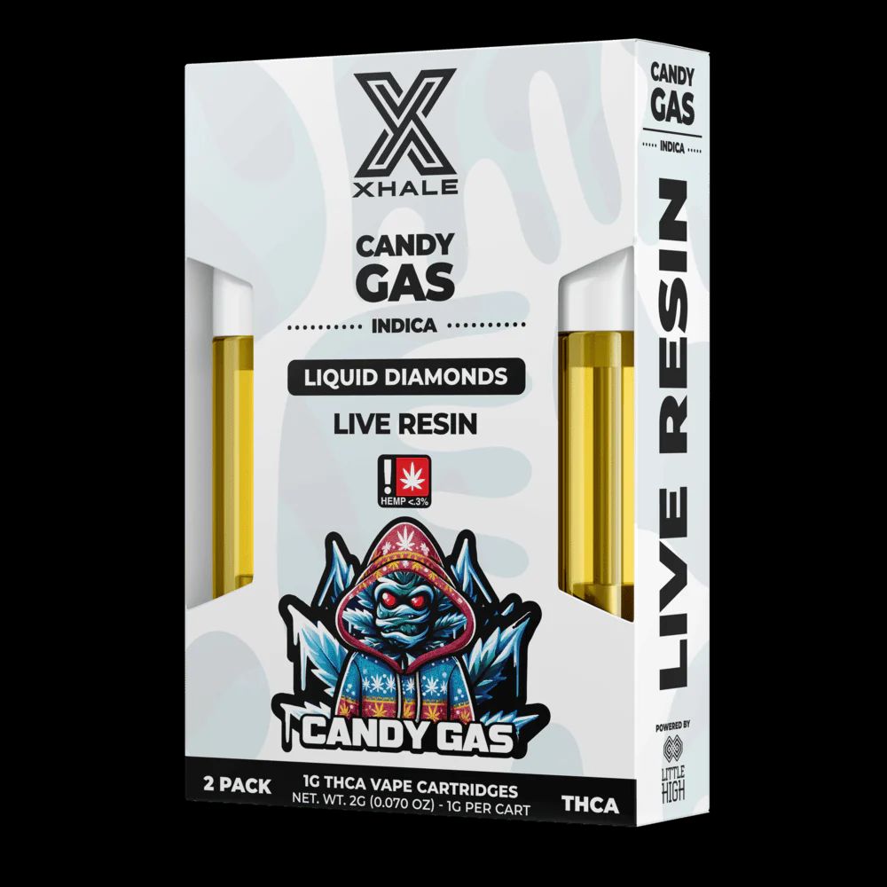XHALE – Candy Gas [2 Pack | THCA Liquid Diamonds | Live Resin | Indica]