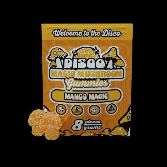 DISCO Magic Mushroom Gummies – Mango Magic (8 piezas)